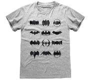 Batman Heren Tshirt -XL- Icons Grijs