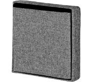 TecTake - opvouwbare opbergkist zitkruk 38 x 38 x 38 cm - opbergruimte - grijs - 402237