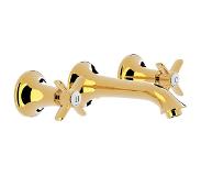 Tres Clasic inbouw wastafelkraan 15cm goud