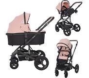 Lorelli Boston Cameo Rose Stars 3-in-1 Kinderwagen incl. Autostoel 1002158-2148