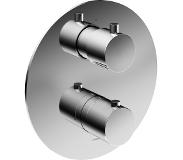 Hotbath Buddy afbouwdeel voor HB009 inbouwthermostaat met 2-weg stop-omstel, chroom