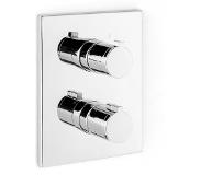 Blaufoss Smartbox de Luxe thermostatische inbouw douchekraan 2 functies glanzend chroom