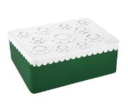 Blafre Brooddoos / Lunchbox Flower White/dark green- Blafre