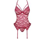 Obsessive Ivetta Korset & String Rood S/M