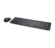 Kensington Pro Fit Low-Profile Desktop Set - Keyboard and mouse set - Zwart