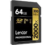 Lexar Professional 2000x GOLD 64GB SDXC
