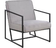 Mica Decorations | Fauteuil Mason polyester grijs 65x75x81 cm fauteuils | NADUVI