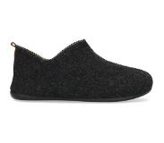 Manfield Donkergrijze pantoffels | Maat 45