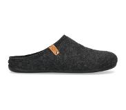 Manfield Donkergrijze pantoffels | Maat 42
