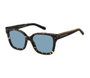 Marc Jacobs zonnebril dames rechthoekig zwart/goud/blauw