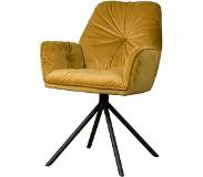 Tower Living Palma Armstoel | Oker Geel | 63x62x90