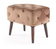 Underbar Voetenbank Piani velvet | Underbar fluweel bruin 60x48x40 cm voetenbanken | NADUVI