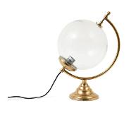 Riviera Maison | Tafellamp Globe aluminium goudkleurig 25x36 cm tafellampen | NADUVI