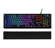 The G-Lab Keyz Illuminated Mechanisch FR Azerty Gaming Toetsenbord - Blue Switch - Wrist Rest