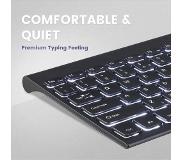 Perixx Periboard 429 compact ergonomisch toetsenbord - Stille Scissor toetsen - backlight - QWERTY/US