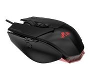 Rii M01 muis USB 12000 DPI Rechtshandig Zwart