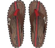 Gumbies Teenslippers | Unisex | Wood | Rood/ Bruin | Maat 43