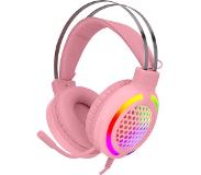 Snopy Pinky PC Gaming Headset – LED – Roze - SN-GX82