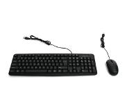 Omega OKM05 USB Toetsenbord en USB muis combinatie - Desktop set QWERTY US Layout zwart