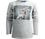 Vinrose Jongens T-shirt - BOY - Light Grey Melange - Maat 86/92