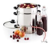 Klarstein Applebee stoomextractor elektrisch 1500W Ø25cm 8 liter rvs