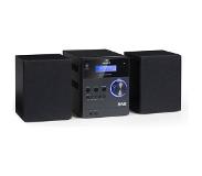 Auna MC-20 DAB micro stereo-installatie DAB+ bluetooth afstandsbediening zwart