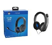 Afterglow PDP LVL40 Bedrade Stereo Gaming Headset PS5 en PS4 Grijs