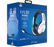 PDP LVL50 Wired Headset for PS4 and Playstation 5 White