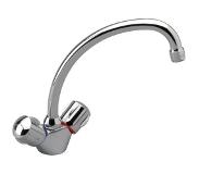 Porcher Ulysse 2 wastafelkraan 2 greeps chroom D1703AA