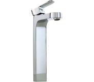 Nemo Spring Nera wastafelmengkraan eengreeps verhoogd model met vaste bek 2traps binnenwerk chroom 111830304