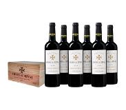 Wijnvoordeel 6 flessen | Château Croix du Rival Lussac - Saint-Émilion in kist | Rood | Frankrijk
