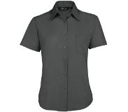 SOL's Short Sleeve Poplin Women's Shirt Escape Titanium Grey - Sol's 16070 - Maat 3XL