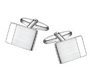 TFT Manchetknopen Poli/mat Zilver Mat Glanzend 12,0 mm x 17,5 mm