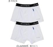 Claesen's Jongens 2-pack Boxershort - Wit - Maat 104-110