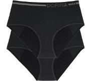 Dorina Midi Slip - Menstruatieondergoed - 2-pack - XXL - Zwart