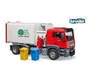 BRUDER Speelgoed-vuilniswagen MAN TGS-zijlader Made in Germany