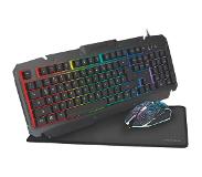 Logilink ID0185 toetsenbord USB QWERTY Engels Inclusief muis Zwart