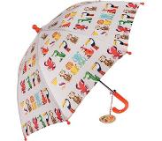 Rex London - Kinderparaplu - Paraplu - Colourful Creatures - Kleurrijke Dieren - Beige Oranje