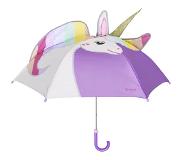 Playshoes - Paraplu voor kinderen - Unicorn - Roze en regenboog - maat Onesize