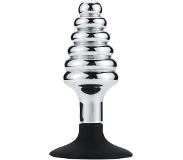 O-products Schroef Buttplug aluminium met zuignap