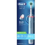 Oral-B Elektrische Tandenborstel Pro 3 3000 Crossaction Blauw - 3 Poetsstanden