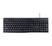 Gembird bedraad USB toetsenbord met 13 multimedia toetsen - QWERTY (US) / zwart - 1,4 meter