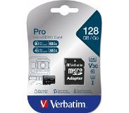 Verbatim 128 GB microSDXC-geheugenkaart met SD-kaartadapter, U3, UHS-I