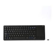 Omega OKB004BES Draadloze toetsenbord met touchpad - Voor Smart Tv's, Computers & Consoles - Zwart