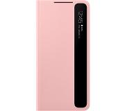 Samsung Galaxy S21 Plus Clear View Book Case Roze