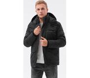 OMBRE - heren winterjas zwart - C504-05