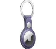 Apple AirTag Leren Sleutelhanger Wisteria Paars