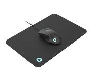 Platinet mouse PMOM010 + mouse pad, black (45571)
