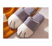 WT trading Kattenpoot Sloffen Unisex – Maat 39/40 – Lichtgrijs