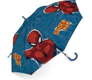Marvel paraplu junior Spider Man 48 cm blauw